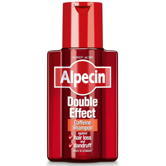 Alpecin Double-Effect Caffeine Shampoo helps hair feel stronger & reduces dandruff