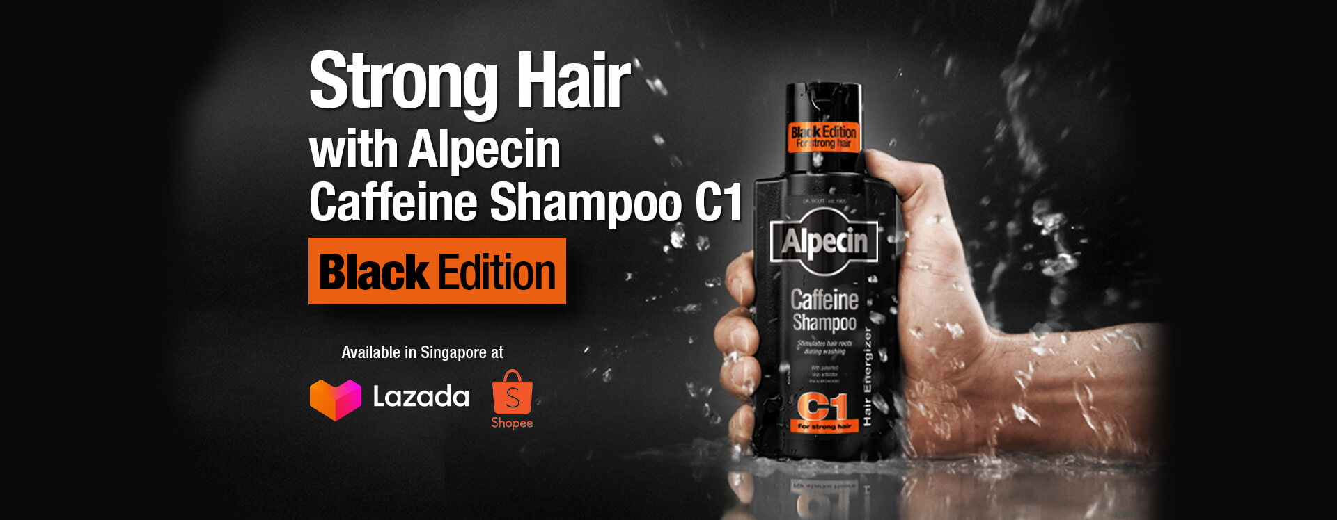 Strong Hair with Alpecin! With the new Alpecin Caffeine Shampoo Black Edition